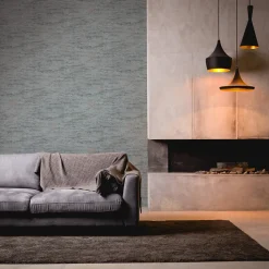 Profhome 396571-GU Papier peint aspect crépi texturé et des accents métalliques 5,33 m2