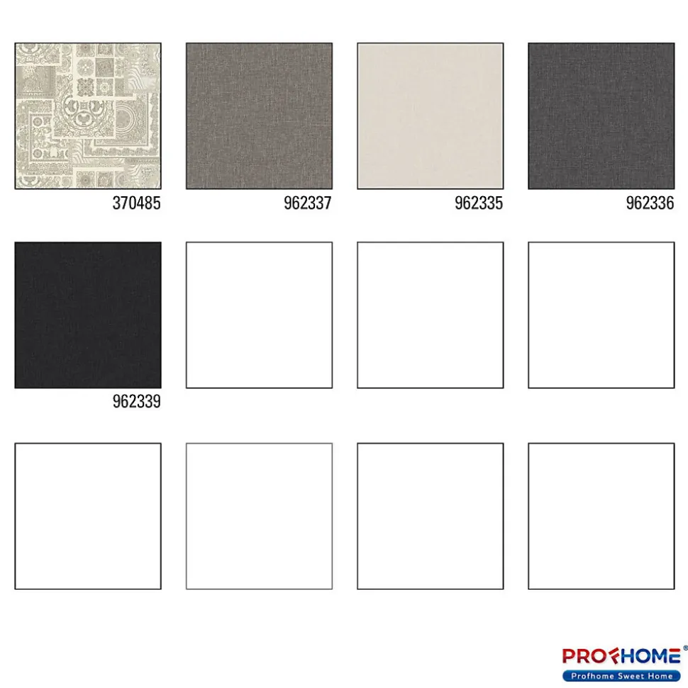 Profhome 370485-GU Papier peint baroque légèrement texturé subtilement chatoyant 7,035 m2