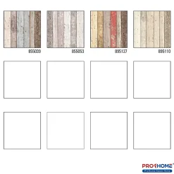Profhome 855039-GU Papier peint aspect bois lisse mat 5,33 m2