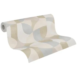 Profhome 399324-GU Papier peint rétro légèrement texturé mat 5,33 m2