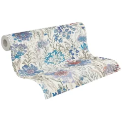 Profhome 396953-GU Papier peint floral lisse mat 5,33 m2