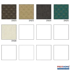 Profhome 374273-GU Papier peint de luxe exclusif légèrement texturé subtilement chatoyant 5,33 m2