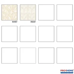 Profhome 954907-GU Papier peint aspect textile texturé mat 5,33 m2