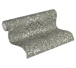Profhome 368981-GU Papier peint baroque légèrement texturé brillant 5,33 m2