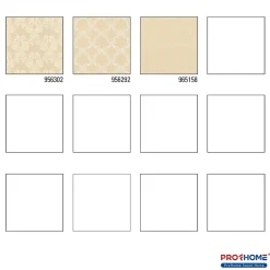 Profhome 956302-GU Papier peint aspect textile texturé mat 5,33 m2