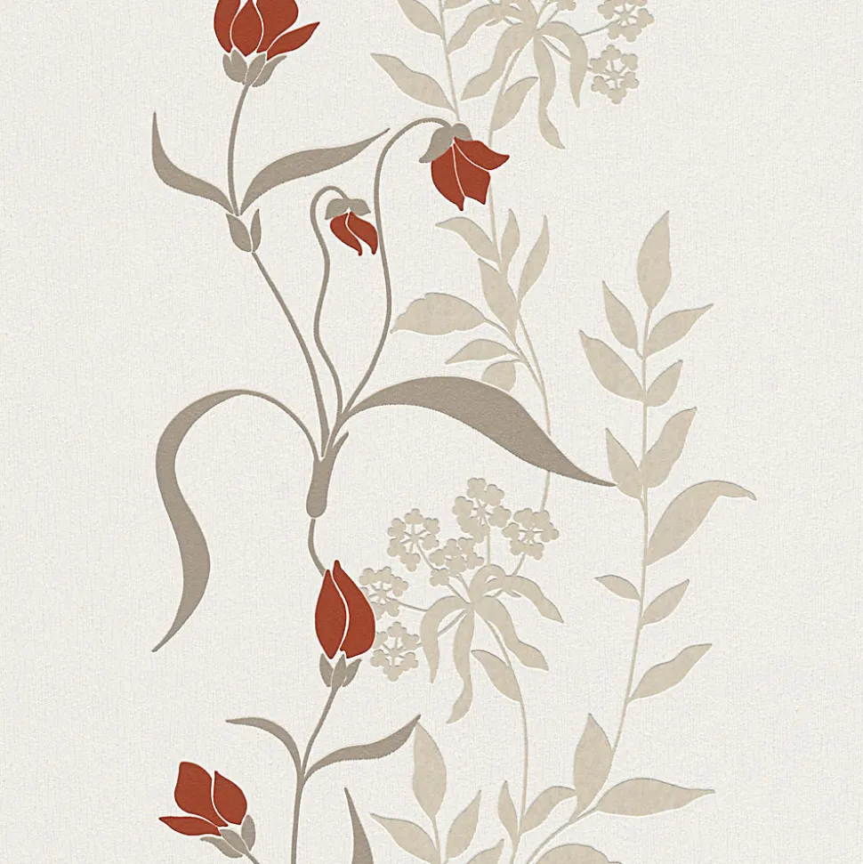 Profhome 958741-GU Papier peint floral texturé mat 5,33 m2