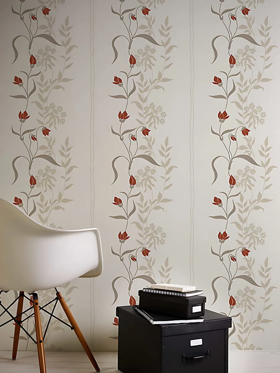 Profhome 958741-GU Papier peint floral texturé mat 5,33 m2