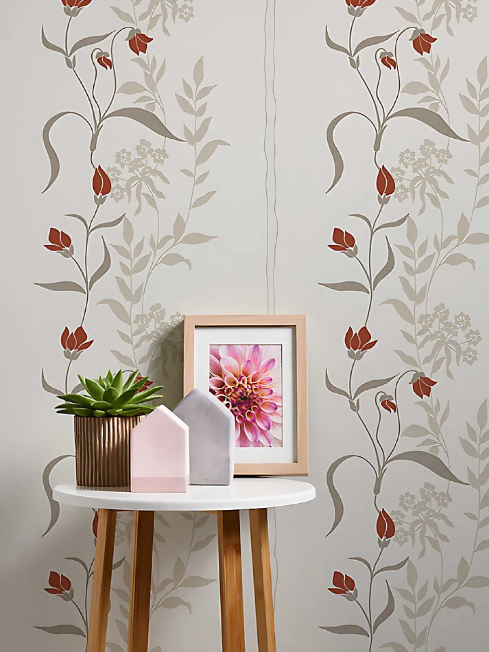 Profhome 958741-GU Papier peint floral texturé mat 5,33 m2