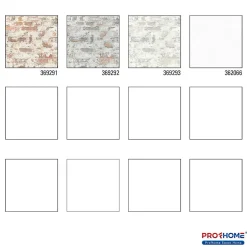 Profhome 369291-GU Papier peint aspect pierre carrelage lisse mat 5,33 m2