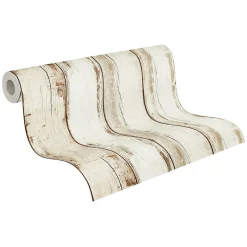 Profhome 368931-GU Papier peint aspect bois lisse mat 5,33 m2