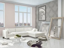 Profhome 953726-GU Papier peint baroque légèrement texturé effet métallique 5,33 m2