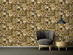 Profhome 370483-GU Papier peint baroque légèrement texturé subtilement chatoyant 7,035 m2