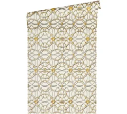 Profhome 370492-GU Papier peint baroque lisse subtilement chatoyant 7,035 m2