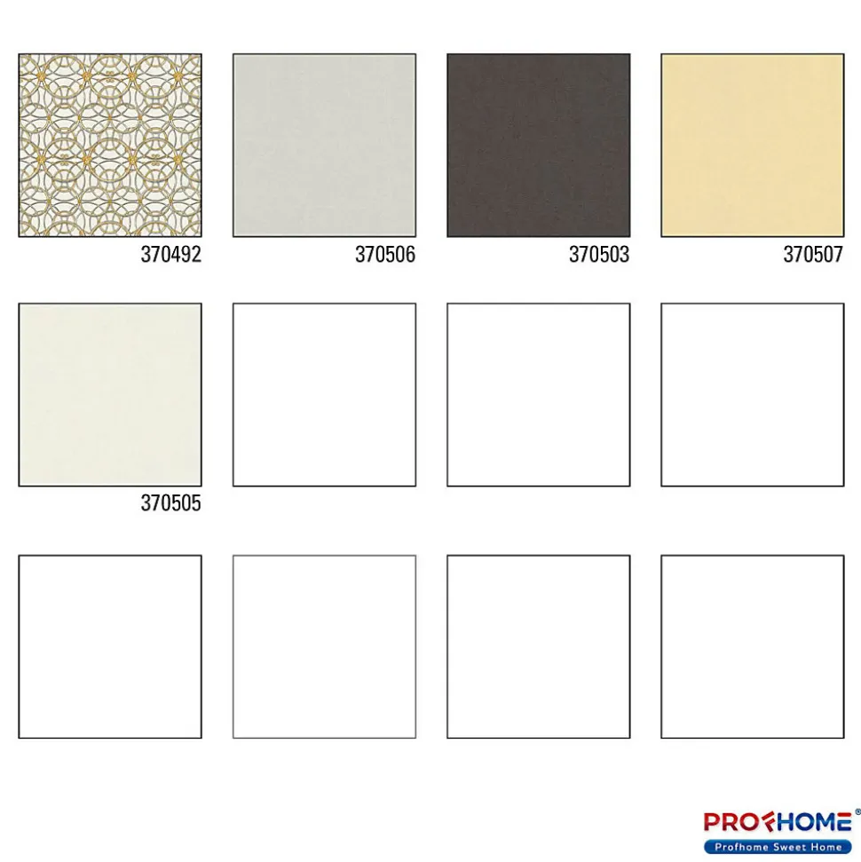 Profhome 370492-GU Papier peint baroque lisse subtilement chatoyant 7,035 m2