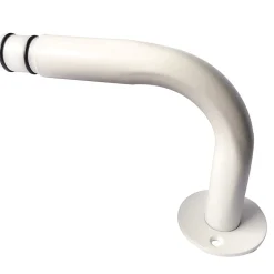 Équerre de fixation arrondie pour barre à rideau GoodHome 19 mm Anafi blanc