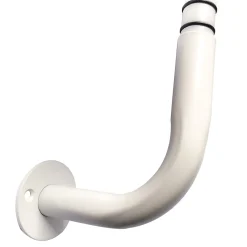 Équerre de fixation arrondie pour barre à rideau GoodHome 19 mm Anafi blanc