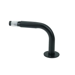 Équerre fixation arrondie pour barre à rideau GoodHome 19 mm Araxos noir