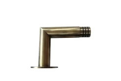 Équerre fixation droite pour barre à rideau GoodHome 28 mm Antiki doré