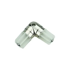 Raccord coudé pour barre à rideau Olympe GoodHome ⌀28 mm gris