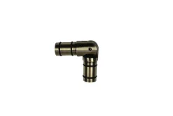 Raccord coudé pour barre à rideau Antiki GoodHome Ø19 mm doré