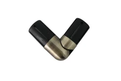 Raccord coudé pour barre à rideau Antiki GoodHome Ø28 mm doré
