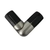 Raccord coudé pour barre à rideau Athens GoodHome ⌀28 mm gris