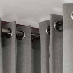 Raccord coudé pour barre à rideau Athens GoodHome ⌀28 mm gris