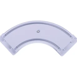 Raccord d'angle double pour barre à rideau Thira GoodHome blanc