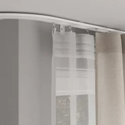 Rail à rideau double Thira blanc L.250cm GoodHome