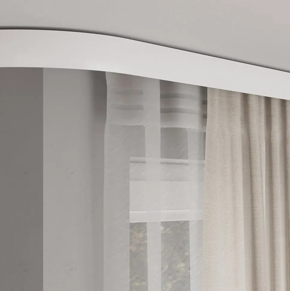 Rail à rideau double Thira blanc L.250cm GoodHome