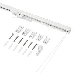 Rail à rideau extensible Millet blanc L.200/300cm GoodHome