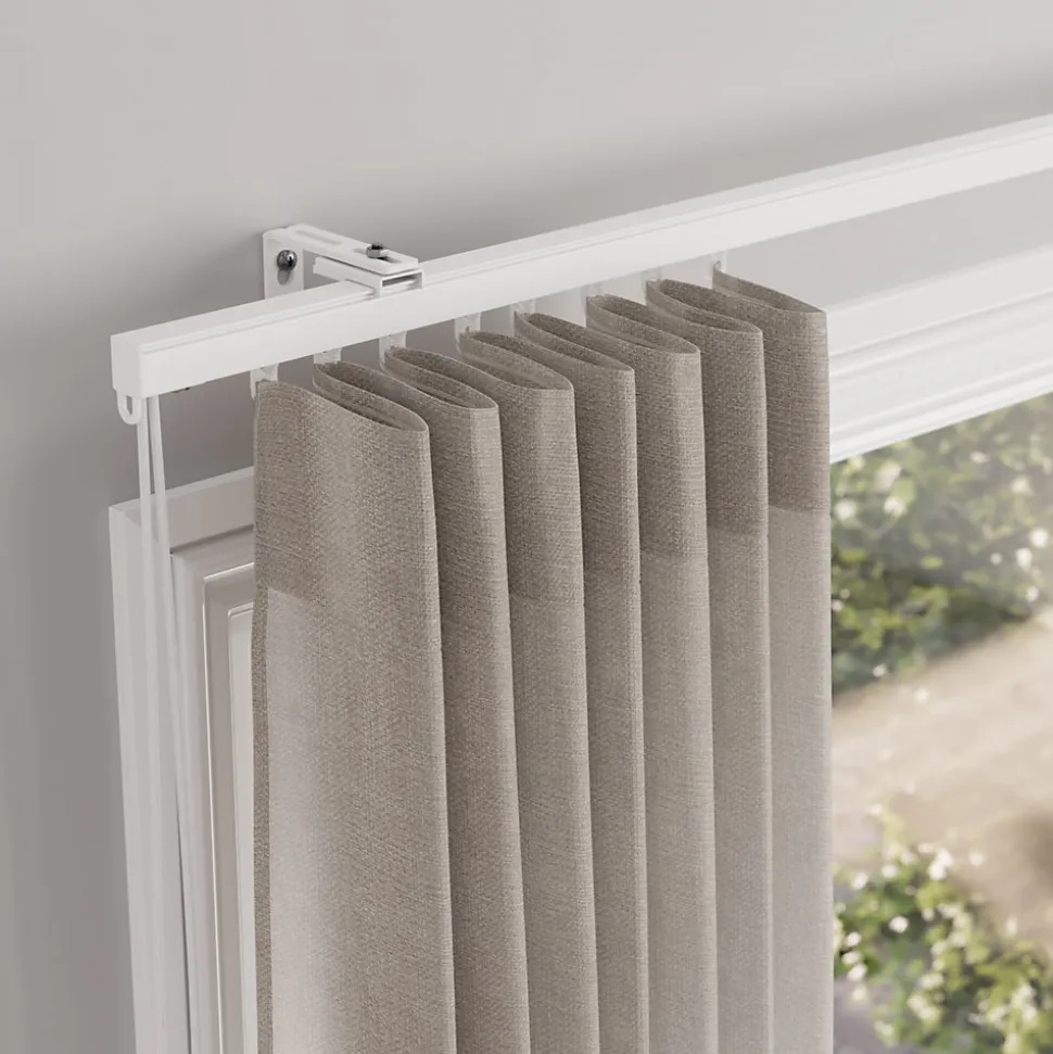 Rail à rideau extensible Millet blanc L.200/300cm GoodHome