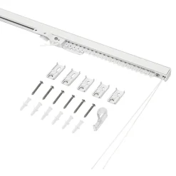 Rail à rideau extensible Millet blanc L.120/210cm GoodHome