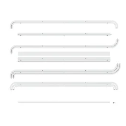 Rail à rideau Patras blanc L.150cm GoodHome