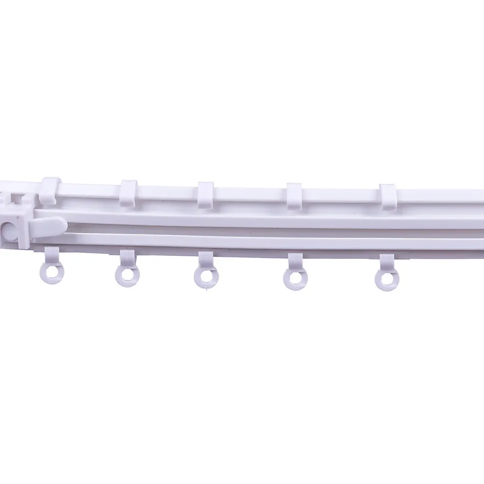 Rail à rideau pour crochets, blanc 5 m, GoodHome Kias