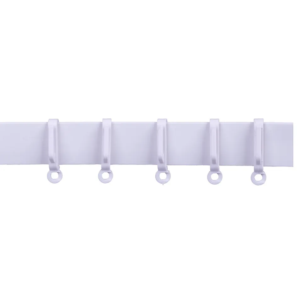Rail à rideau pour crochets, blanc 5 m, GoodHome Kias