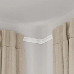 Rail à rideau simple Patras blanc L.250cm GoodHome