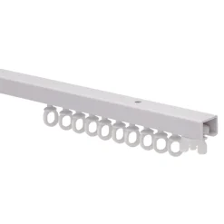 Rail à rideau simple Patras blanc L.180cm GoodHome