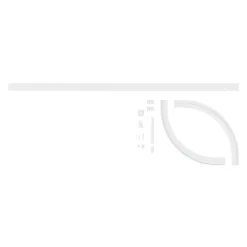 Rail à rideau simple Thira blanc L.200cm GoodHome