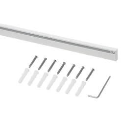 Rail à rideau simple Thira blanc L.200cm GoodHome