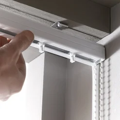 Rail 80cm ouverture latérale pour lamelles verticales