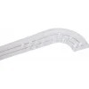 Rail De Plafond Tringle En Pvc Pour Rideaux à Crochets Blanc Double Rail Courbé 300 Cm