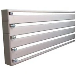 Rail panneau japonais 3 voies gris L.120 cm Madeco