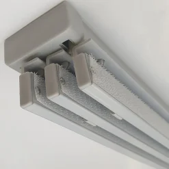 Rail panneaux japonais 3 voies en aluminium L.120cm Madeco