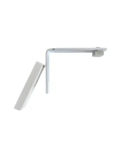 REV - Support Mural Simple pour Tringle Rail L 80 mm