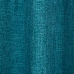 Rideau à œillets bleu en polyester l.140 x H.260 cm, GoodHome Novan