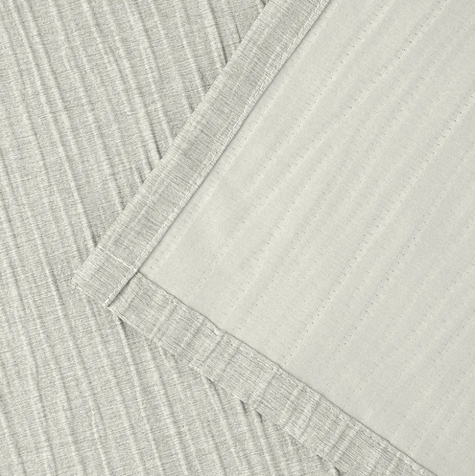 Rideau à œillets uni effet froissé Castellano blanc cassé L.260 x l.140 GoodHome