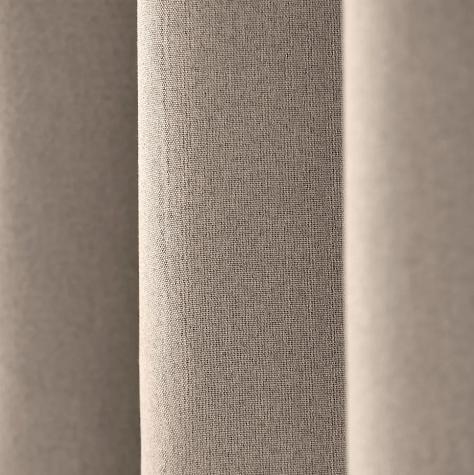 Rideau 100% occultant thermique phonique chiné (160x240 cm - Taupe)