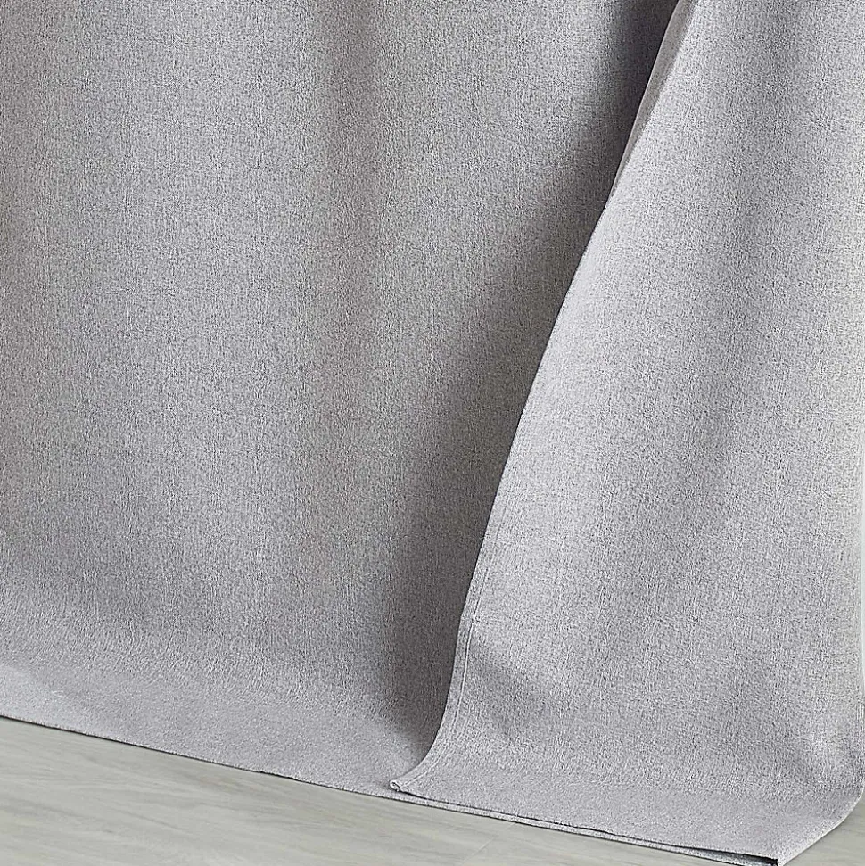 Rideau 100% occultant thermique phonique chiné (160x240 cm - Gris clair)