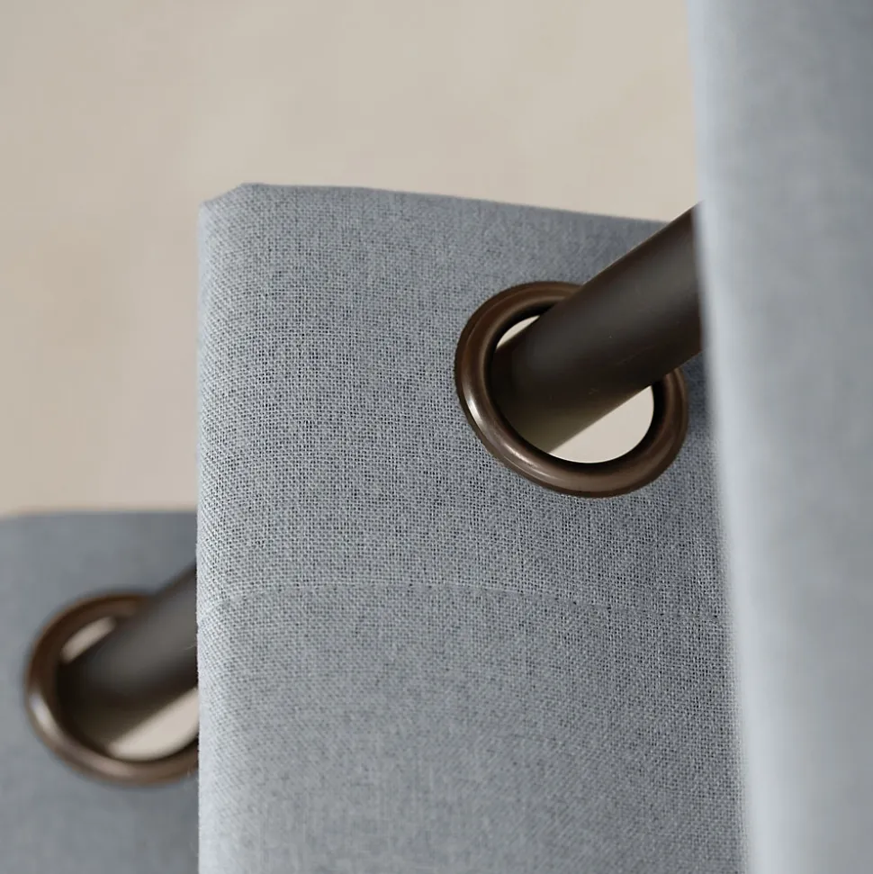 Rideau 100% occultant thermique phonique chiné (160x240 cm - Gris clair)